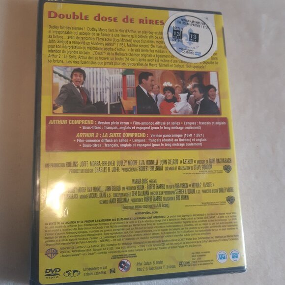 Arthur , Arthur2 Double program Original seal doubled in Quebec, english version - Picture 2 of 6